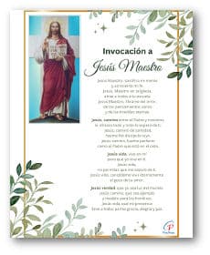 Invocación a Jesús Maestro